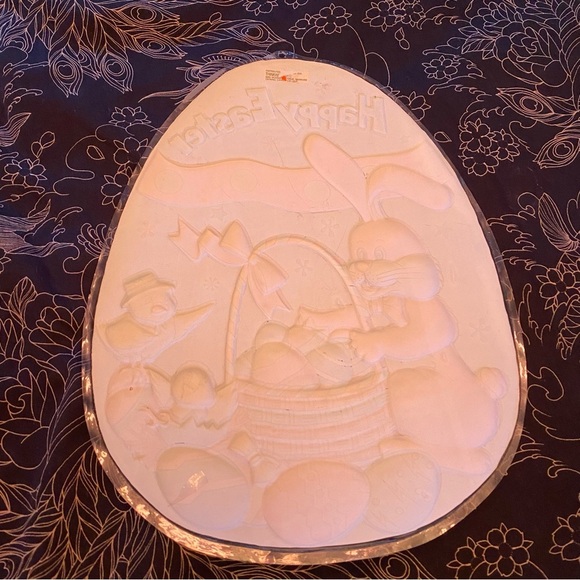 Vintage Easter decor Wall hanging 3D large Bunny rabbit chicks Easter egg - Picture 2 of 6